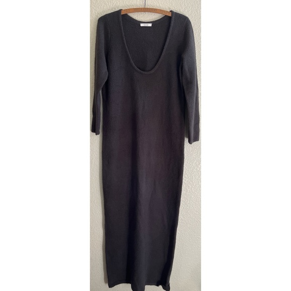 AYR Midi Length Italian Boucle Sweater Dress The Dip Nebula Women’s Size Large - Picture 3 of 6